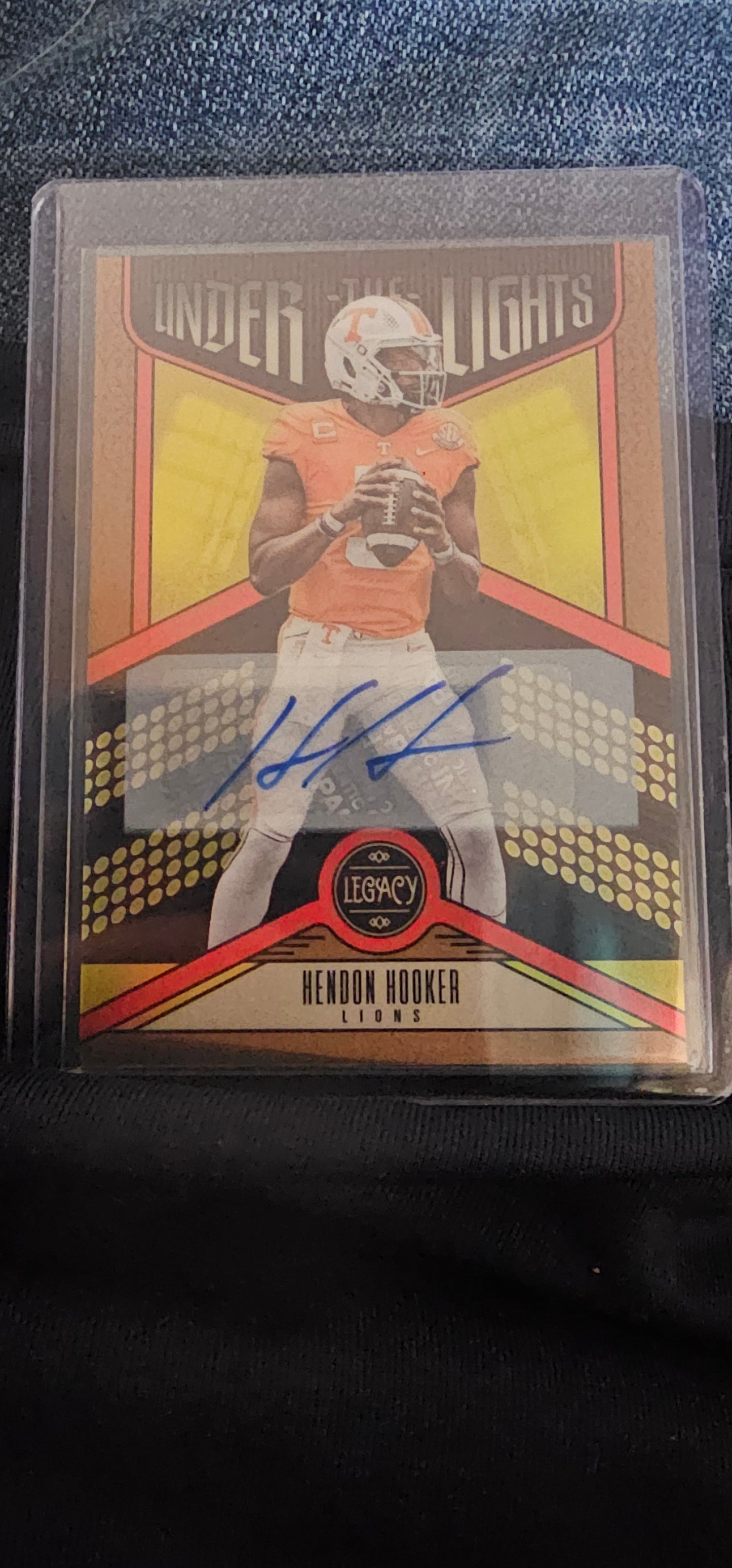2023 Panini Legacy Hendon Hooker Rookie Bronze Under The Lights Auto /100 RC SP