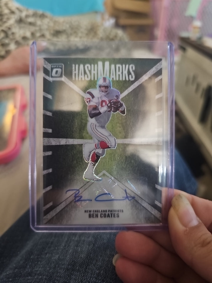 2024 Panini Donruss Optic Ben Coates HashMarks Auto Optic #HM-BCS