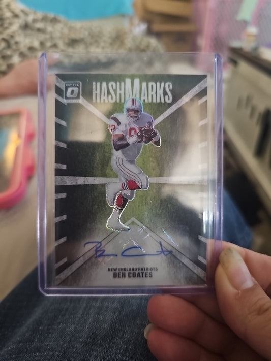 2024 Panini Donruss Optic Ben Coates HashMarks Auto Optic #HM-BCS